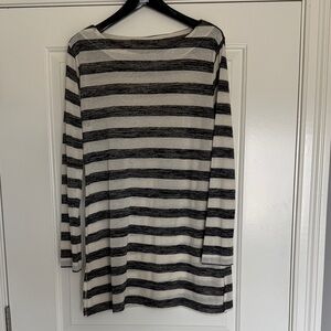 La Blanca black and white  Striped Knit Dress